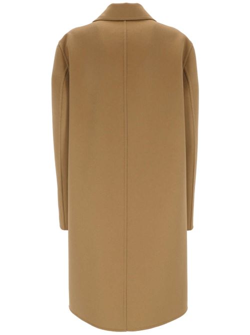 Caramel brown virgin wool-cashmere coat Valentino PAP | 4B3CA7176JAYKF